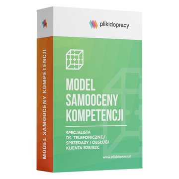 Model samooceny kompetencji specjalisty ds. telefonicznej sprzedaży i obsługi klienta B2B/B2C