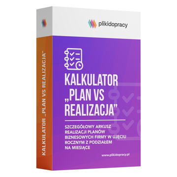 Kalkulator plan vs realizacja