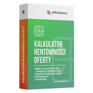 Kalkulator rentowności produktów i usług B2B w sprzedaży długofalowej